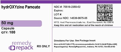 hydrOXYzine Pamoate 50mg 70518 2350 02